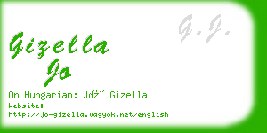 gizella jo business card